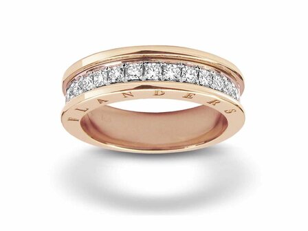 RING FLANDERS BRILJANT - 18kt Bicolor | The flanders collection