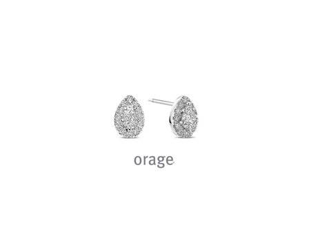 Oorbellen zirconia - Orage Silver Jewellery | (Ag) Orage Zilver