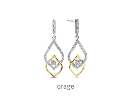 OORBEL AFHANGER ZIRCONIA - Orage Silver Jewellery | (Ag) Orage Zilver