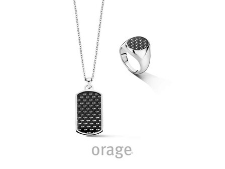 Hanger met Ketting - Orage STEEL Jewellery | (Ag) Orage Zilver