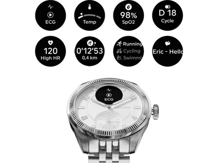 WITHINGS HYBRID SMARTWATCH - WITHINGS SMARTWATCH | Edelstaal massief