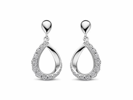 OORBEL AFHANGER ZIRCONIA - Naiomy (AG) Zilver