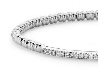 Armband met Briljant - 18kt Witgoud | COLLECTION VANSCHOENWINKEL