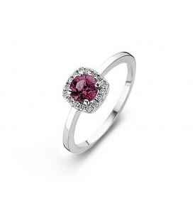 Ring kl.steen-Briljant - 18kt Witgoud | COLLECTION VANSCHOENWINKEL