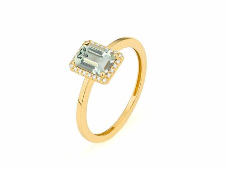 Ring kleursteen - 18kt Geelgoud | COLLECTION VANSCHOENWINKEL
