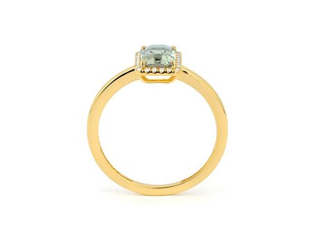 Ring kleursteen - 18kt Geelgoud | COLLECTION VANSCHOENWINKEL