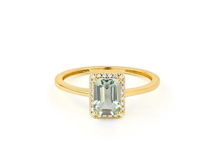 Ring kleursteen - 18kt Geelgoud | COLLECTION VANSCHOENWINKEL