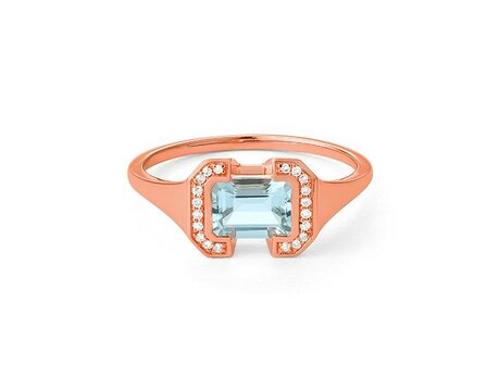 Ring kleursteen - 18kt Geelgoud | COLLECTION VANSCHOENWINKEL