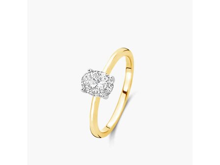 Lab Grown Diamond Solitair - 18kt Bicolor | Lab Grown Collection VS