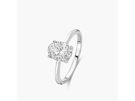 Lab Grown Diamond Solitair - 18kt Witgoud | Lab Grown Collection VS