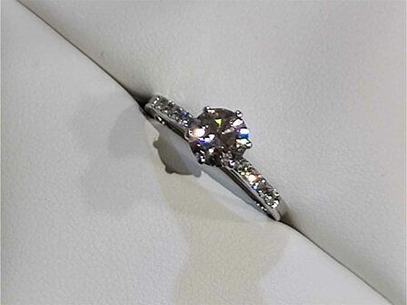 Lab Grown Diamond Solitair - 18kt Witgoud | Lab Grown Collection VS
