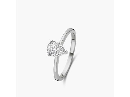 Lab Grown Diamond Solitair - 18kt Witgoud | Lab Grown Collection VS