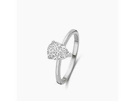 Lab Grown Diamond Solitair - 18kt Witgoud | Lab Grown Collection VS