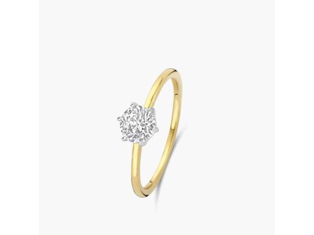 Lab Grown Diamond Solitair - 18kt Bicolor | Lab Grown Collection VS