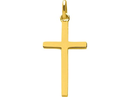 Hanger Kruisje - 18kt Geelgoud | COLLECTION VANSCHOENWINKEL