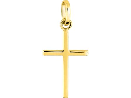 Hanger Kruisje - 18kt Geelgoud | COLLECTION VANSCHOENWINKEL
