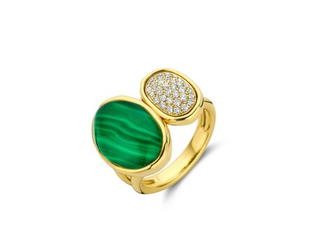Ring kl.steen-Briljant - 18kt Geelgoud | COLLECTION VANSCHOENWINKEL