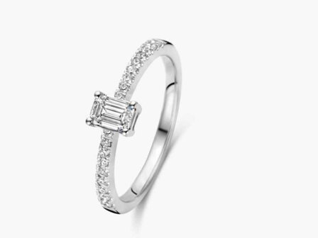 Lab Grown Diamond Solitair - 18kt Witgoud | Lab Grown Collection VS