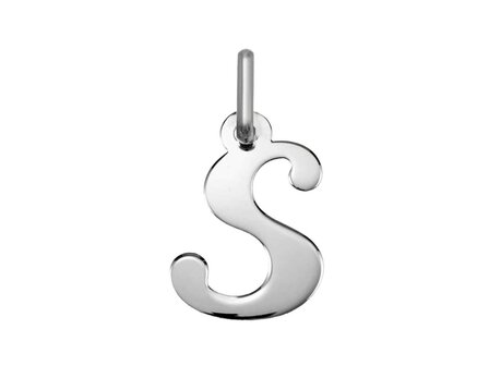 Hanger Letter - Zilver Gerhodineerd | (AG) Zilver Collection VS