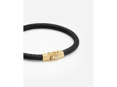 ARMBAND - ZILVER + LEER/STOF BTB | BUDDHA TO BUDDHA