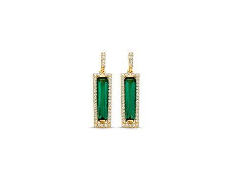 OORBEL AFHANGER ZIRCONIA - Naiomy (AG) Zilver