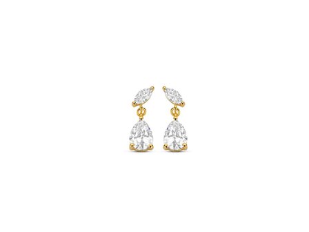 OORBEL AFHANGER ZIRCONIA - Naiomy (AG) Zilver