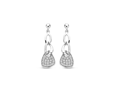 OORBEL AFHANGER ZIRCONIA - Naiomy (AG) Zilver