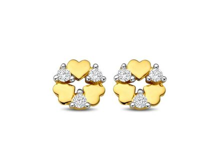 Oorbellen briljant - 18kt Geelgoud | COLLECTION VANSCHOENWINKEL