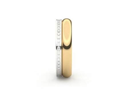 Aurodesign Trouwring - 18kt Bicolor | Auro Design Ring