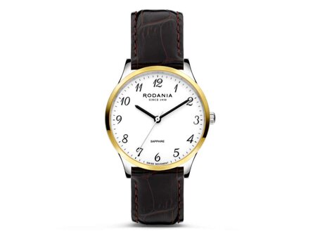 RODANIA SWISS MADE HEREN - Edelstaal+Leer | Rodania 1930 Swiss Made