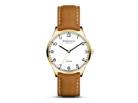 RODANIA SWISS MADE HEREN - Edelstaal+Leer | Rodania 1930 Swiss Made