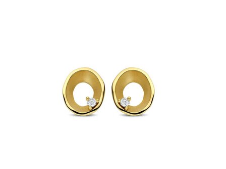 Oorbellen briljant - 18kt Geelgoud | COLLECTION VANSCHOENWINKEL