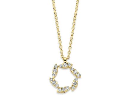 Hanger met Ketting - 18kt Geelgoud | COLLECTION VANSCHOENWINKEL