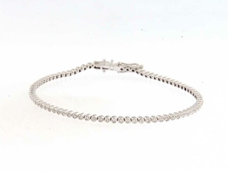 Armband met Briljant - 18kt Witgoud | COLLECTION VANSCHOENWINKEL
