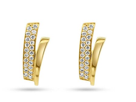 Oorbellen briljant - 18kt Geelgoud | COLLECTION VANSCHOENWINKEL