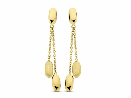 Oorbellen afhangers - 18kt Geelgoud | COLLECTION VANSCHOENWINKEL