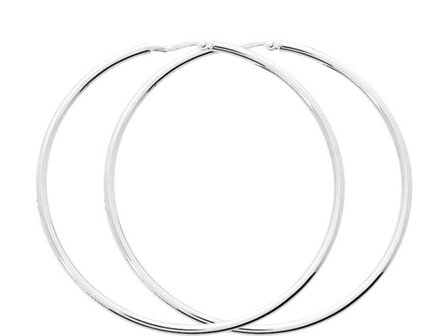 Oorbellen creolen - 18kt Witgoud | COLLECTION VANSCHOENWINKEL