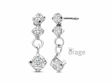 Oorbellen afhangers - Orage Silver Jewellery | (Ag) Orage Zilver