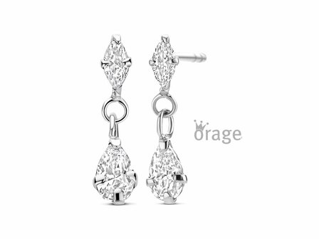 Oorbellen afhangers - Orage Silver Jewellery | (Ag) Orage Zilver