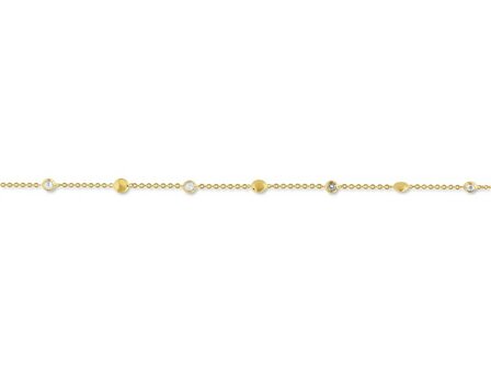 ARMBAND ZIRCONIA - 18kt Geelgoud | COLLECTION VANSCHOENWINKEL