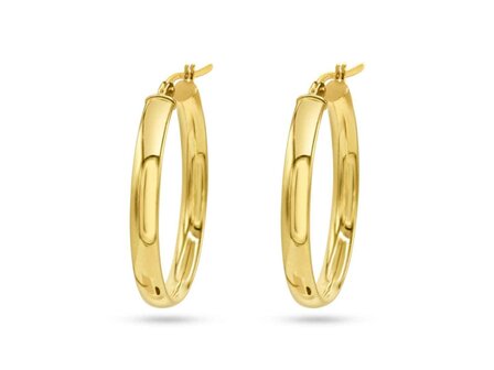 Oorbellen creolen - 18kt Geelgoud | COLLECTION VANSCHOENWINKEL