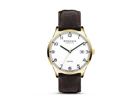 RODANIA SWISS MADE HEREN - Edelstaal+Leer | Rodania 1930 Swiss Made