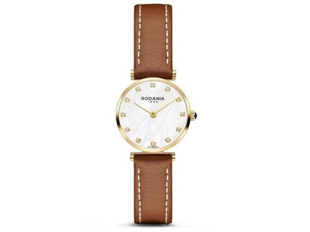 RODANIA SWISS MADE DAMES - Edelstaal+Leer | Rodania 1930 Swiss Made