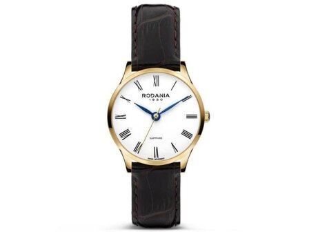 RODANIA SWISS MADE DAMES - Edelstaal+Leer | Rodania 1930 Swiss Made