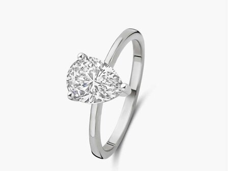 Lab Grown Diamond Solitair - 18kt Witgoud | Lab Grown Collection VS