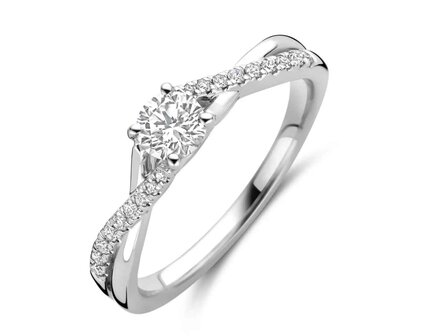 Lab Grown Diamond Solitair - 18kt Witgoud | Lab Grown Collection VS