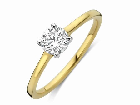 Lab Grown Diamond Solitair - 18kt Bicolor | Lab Grown Collection VS