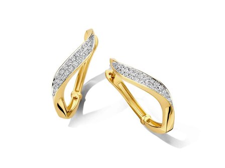 Oorbel Creolen Briljant - 18kt Geelgoud | COLLECTION VANSCHOENWINKEL