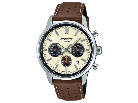 Horloge Edifice - Edelstaal+Leer | Casio Edifice