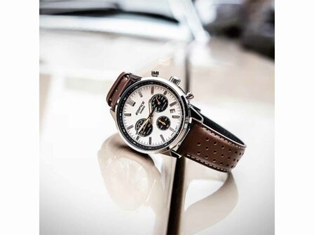 Horloge Edifice - Edelstaal+Leer | Casio Edifice